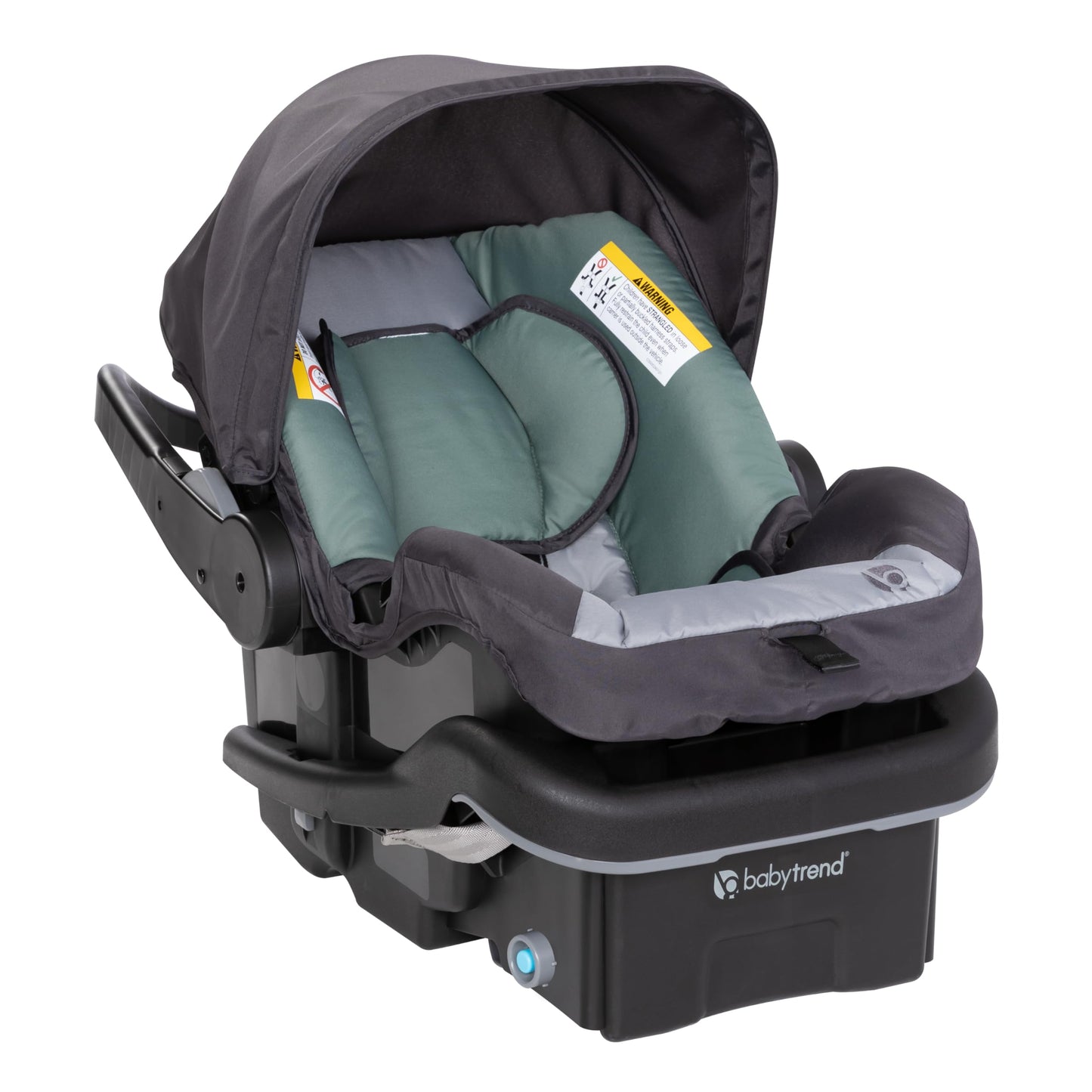 Baby Trend Passport cargo stroller with EZ-Lift Plus infant car seat in pink bamboo, featuring a sturdy frame and comfortable seating.