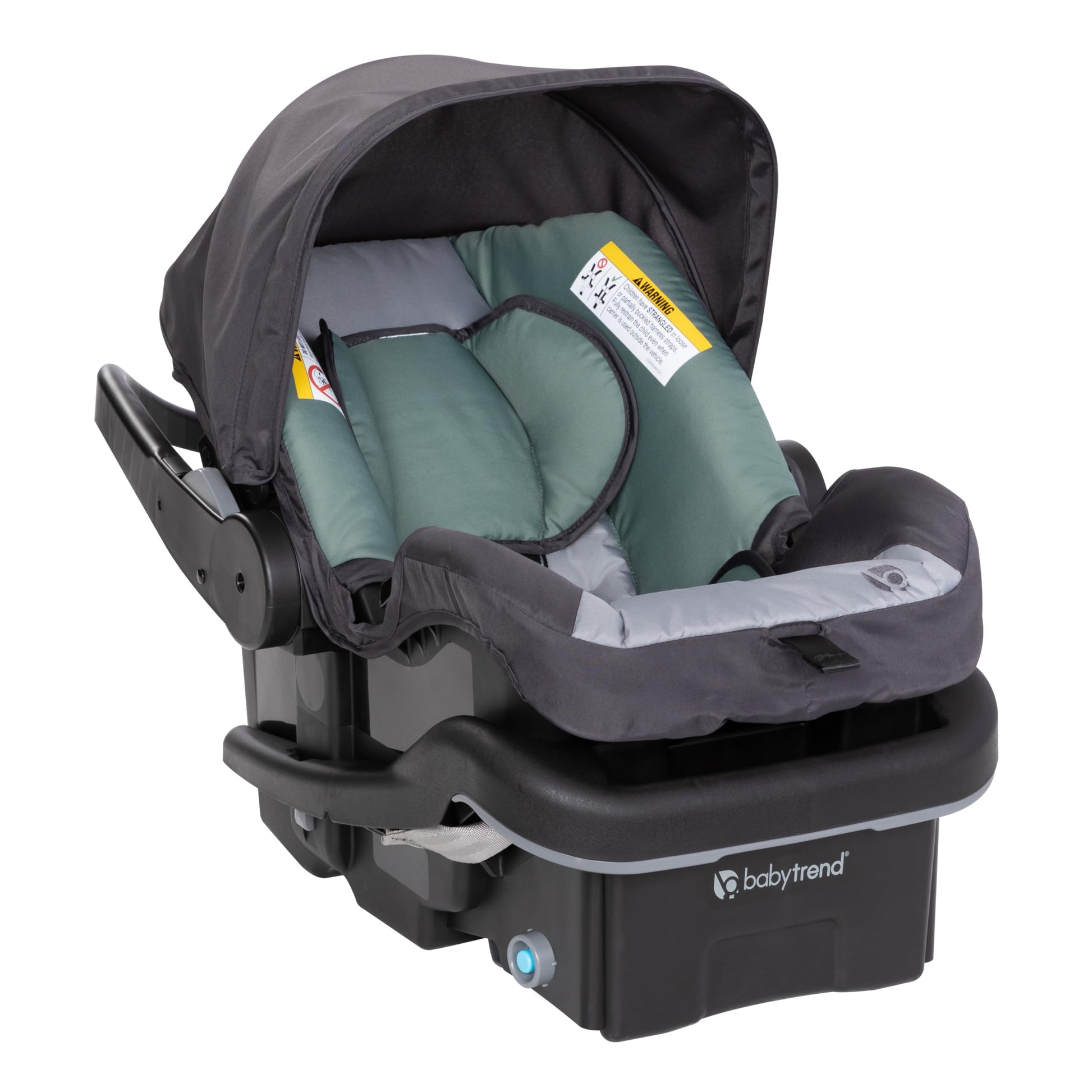 Baby Trend Passport cargo stroller with EZ-Lift Plus infant car seat in pink bamboo, featuring a sturdy frame and comfortable seating.