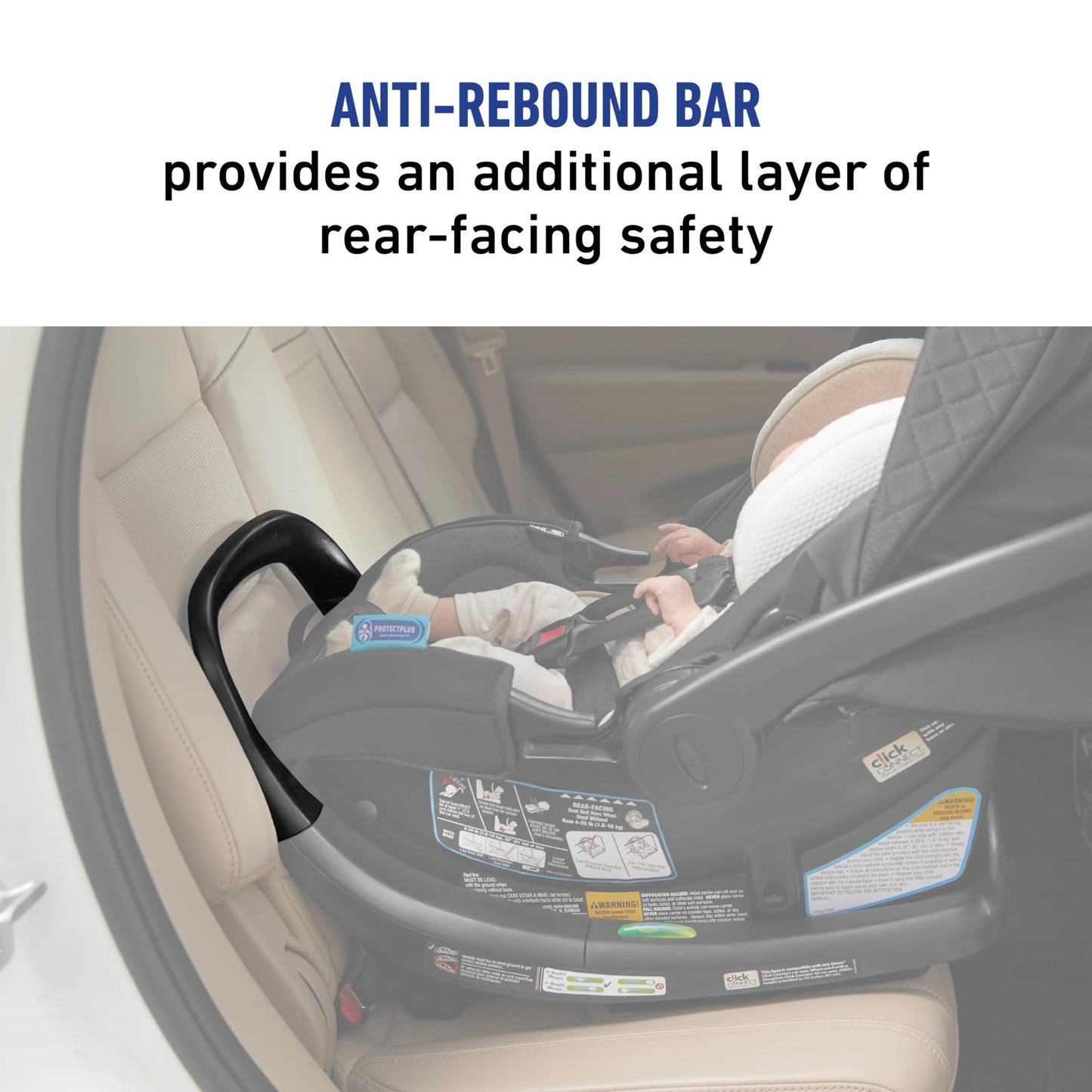 Graco SnugRide SnugFit Infant Car Seat Anti Rebound Bar for Safety