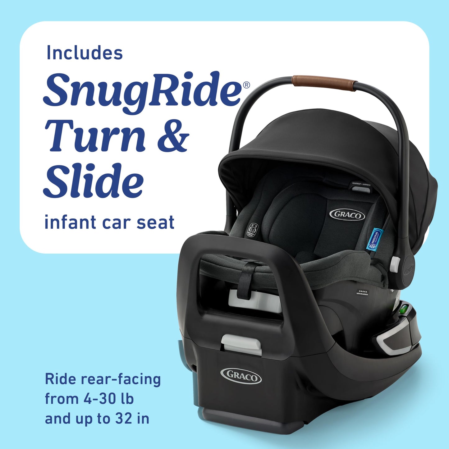 My Store Graco Modes Nest 3-in-1 travel system with SnugRide Turn & Slide infant car seat and adjustable toddler stroller.