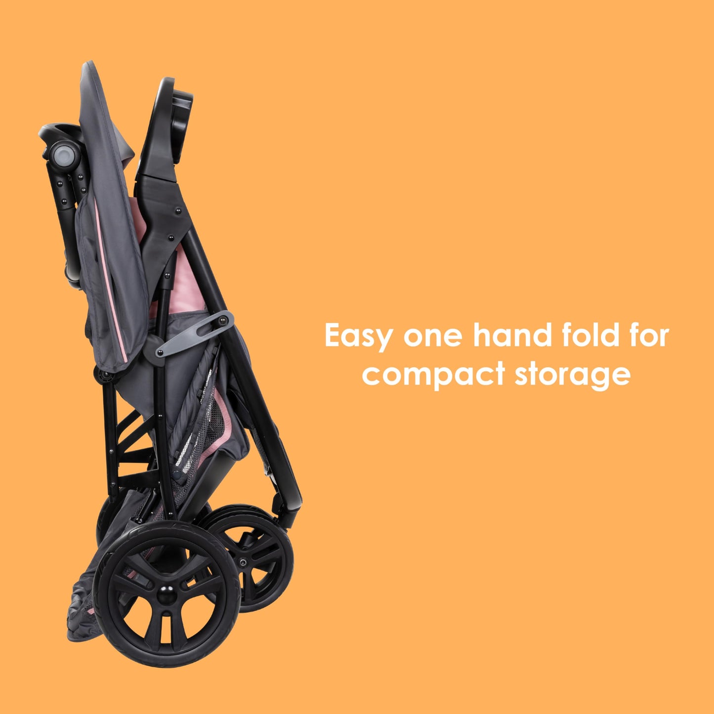 Baby Trend EZ Ride Travel System With EZ Lift Infant Car Seat Dash Pink One Hand Fold All Terrain Wheels