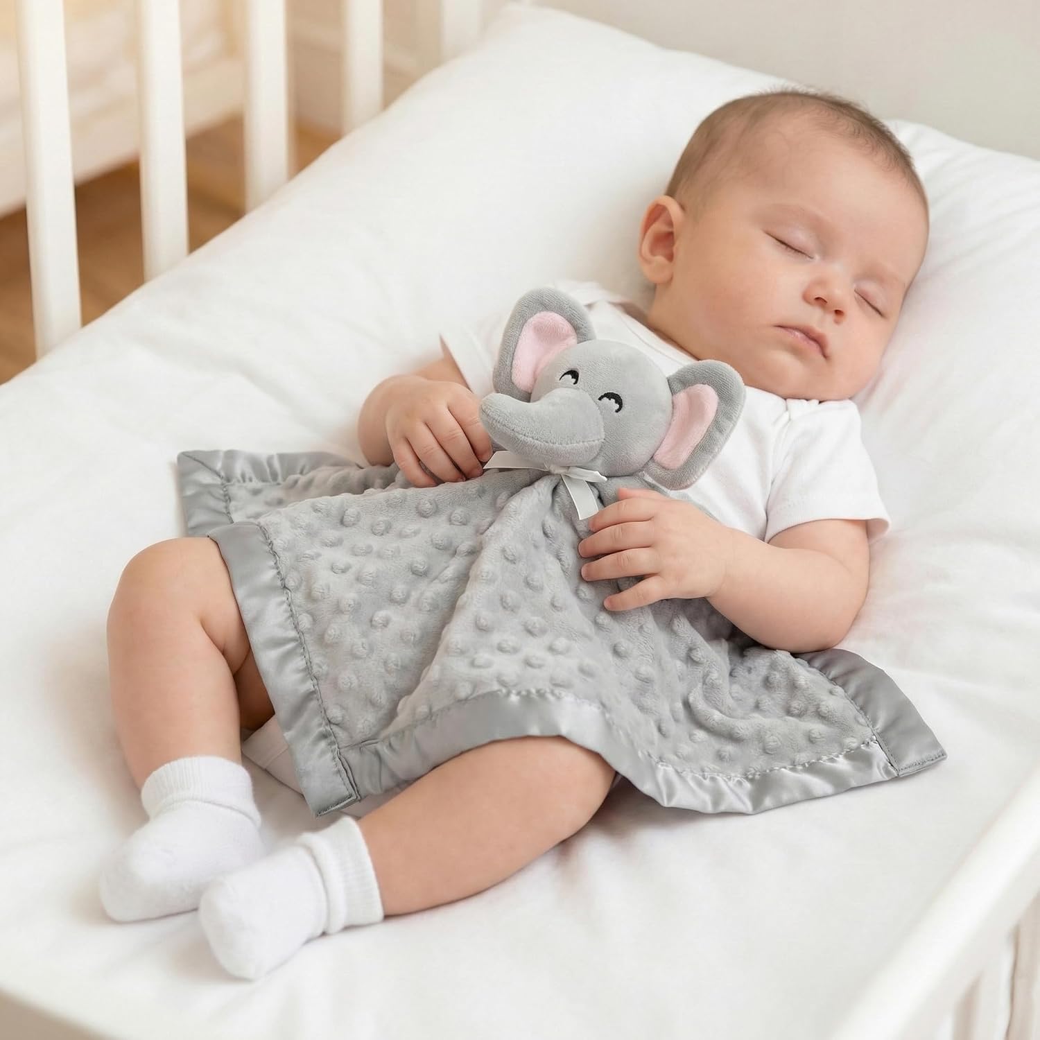 AFJ4 Super Soft Minky Security Blanket Unisex 40.6 x 40.6 cm