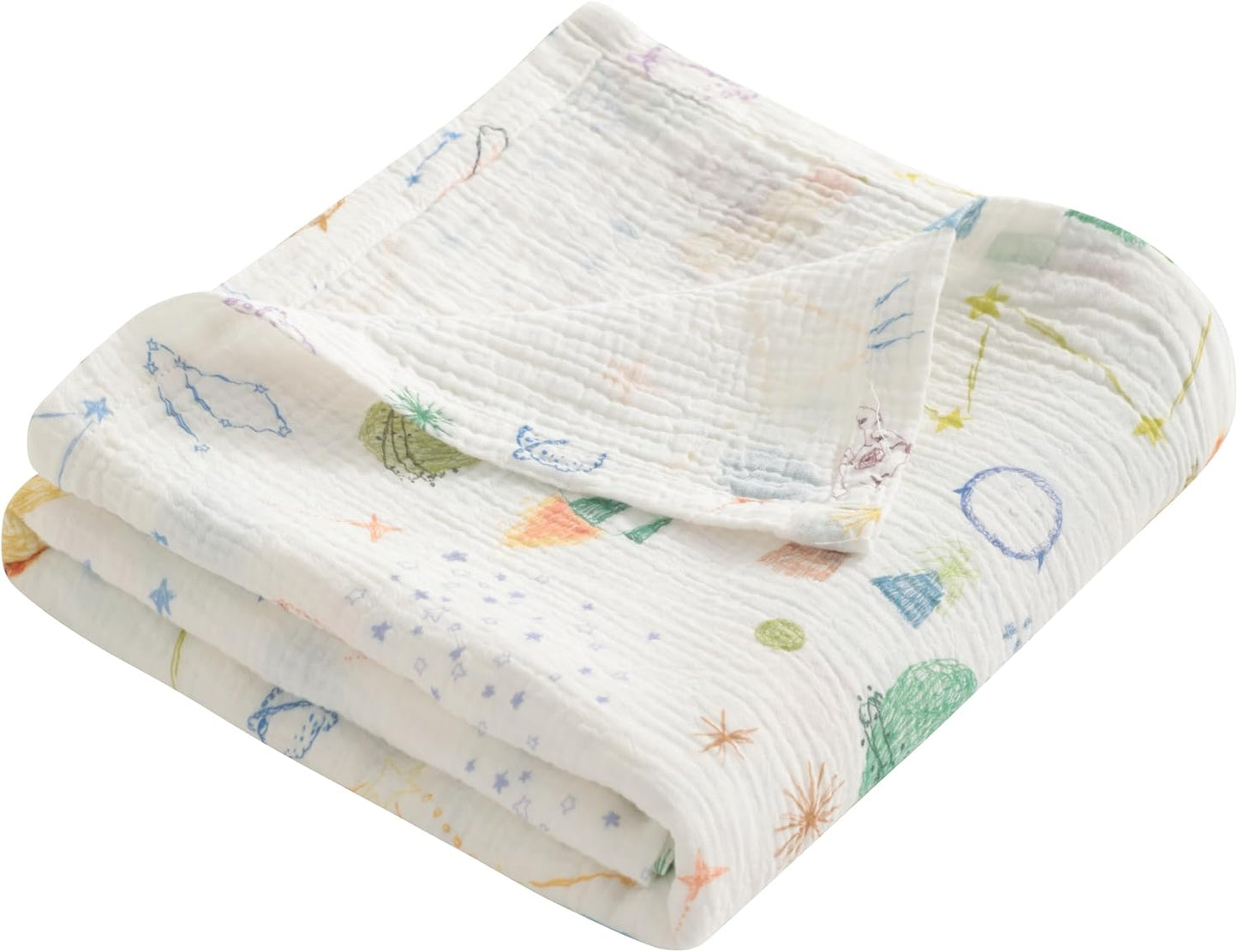 AUSNT4LCOBL-30 Muslin Cotton Toddler Blanket 76.2 x 101.6 cm