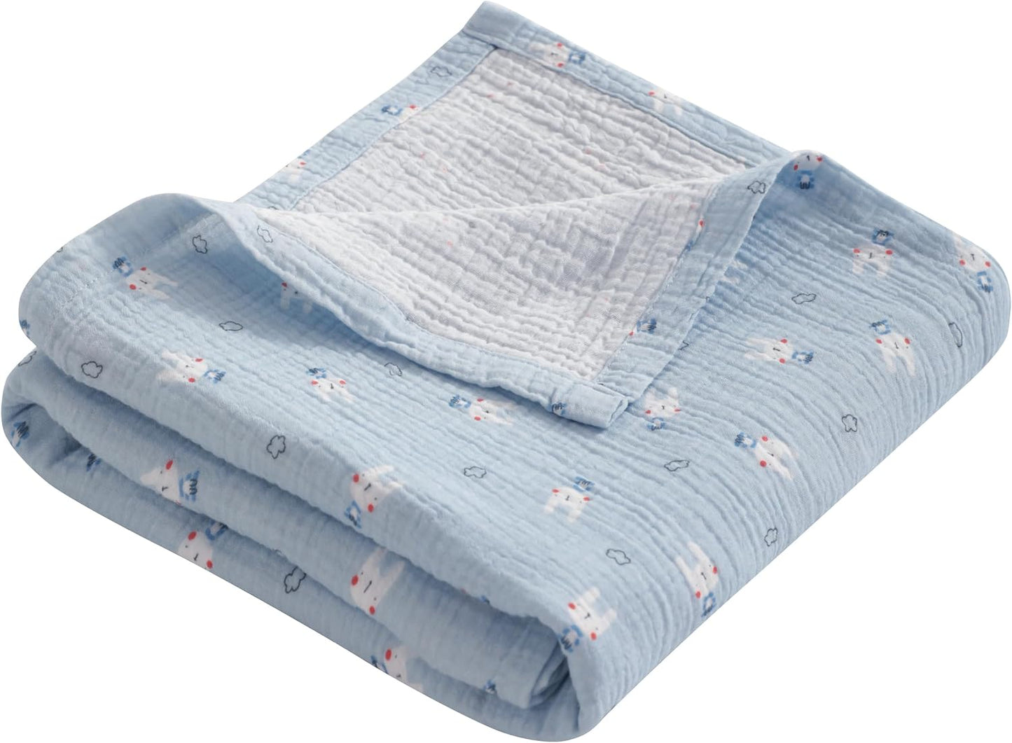 AUSNT4LCOBL-30 Muslin Cotton Toddler Blanket 76.2 x 101.6 cm