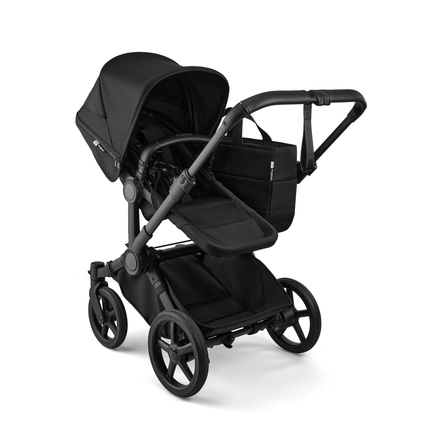 My Store Bugaboo Donkey 6 Cocoa Brown single-to-double all-terrain stroller with newborn and toddler seating system.