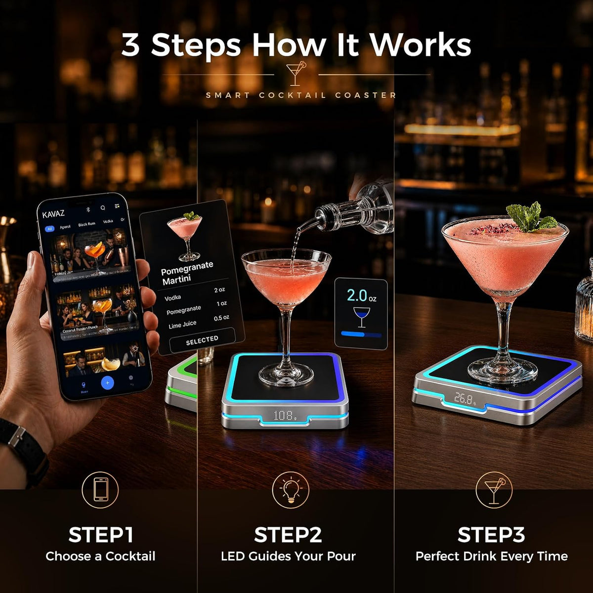 Smart Cocktail Maker LED Guided Mixing Device with App Control — image 3