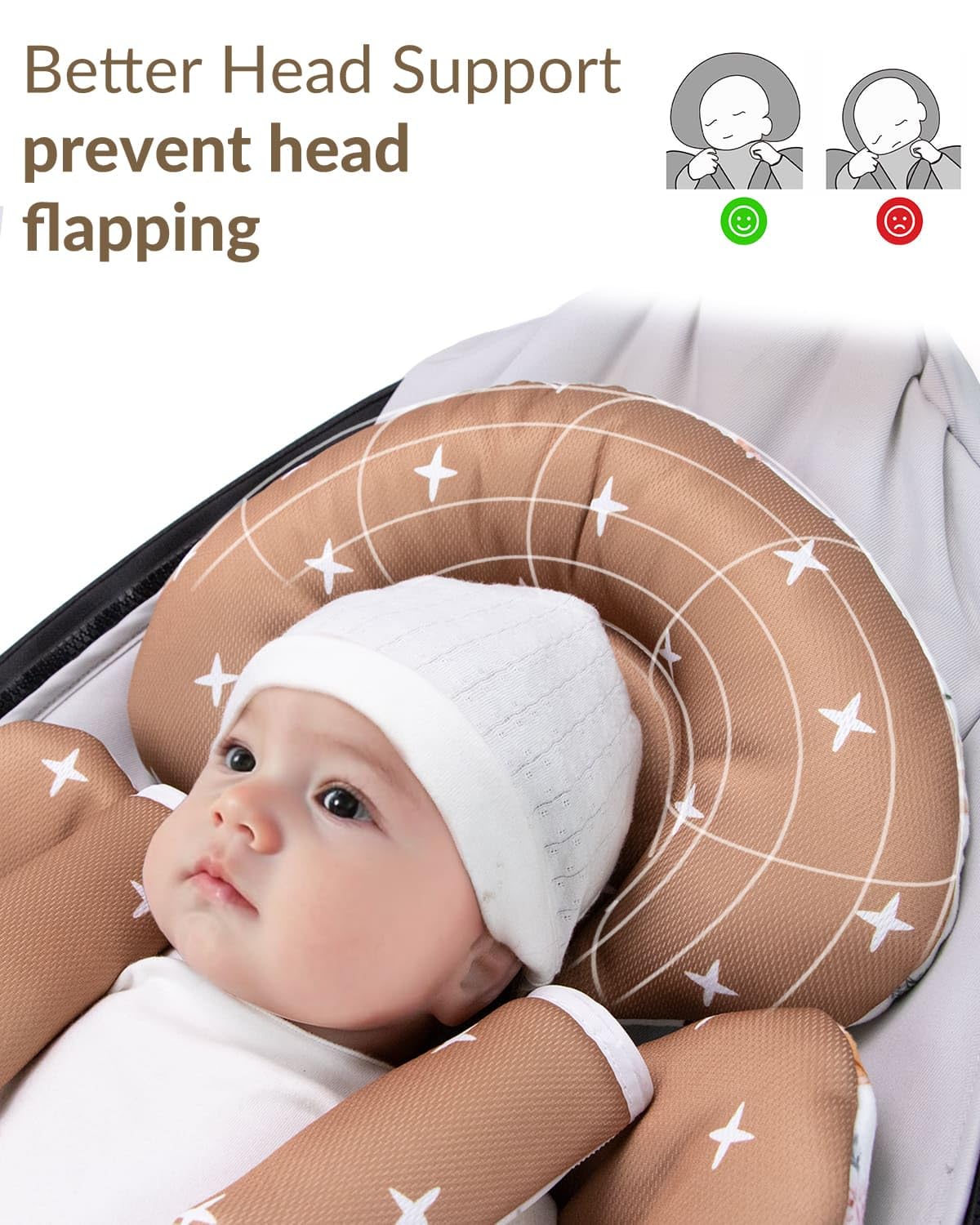 WUY-02B Newborn Infant Car Seat and Swing Insert Head Body Support