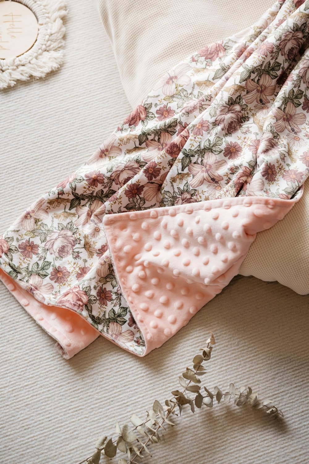 MSB313 Super Soft Minky Nursery Blanket Newborn Unisex 76.2 x 101.6 cm