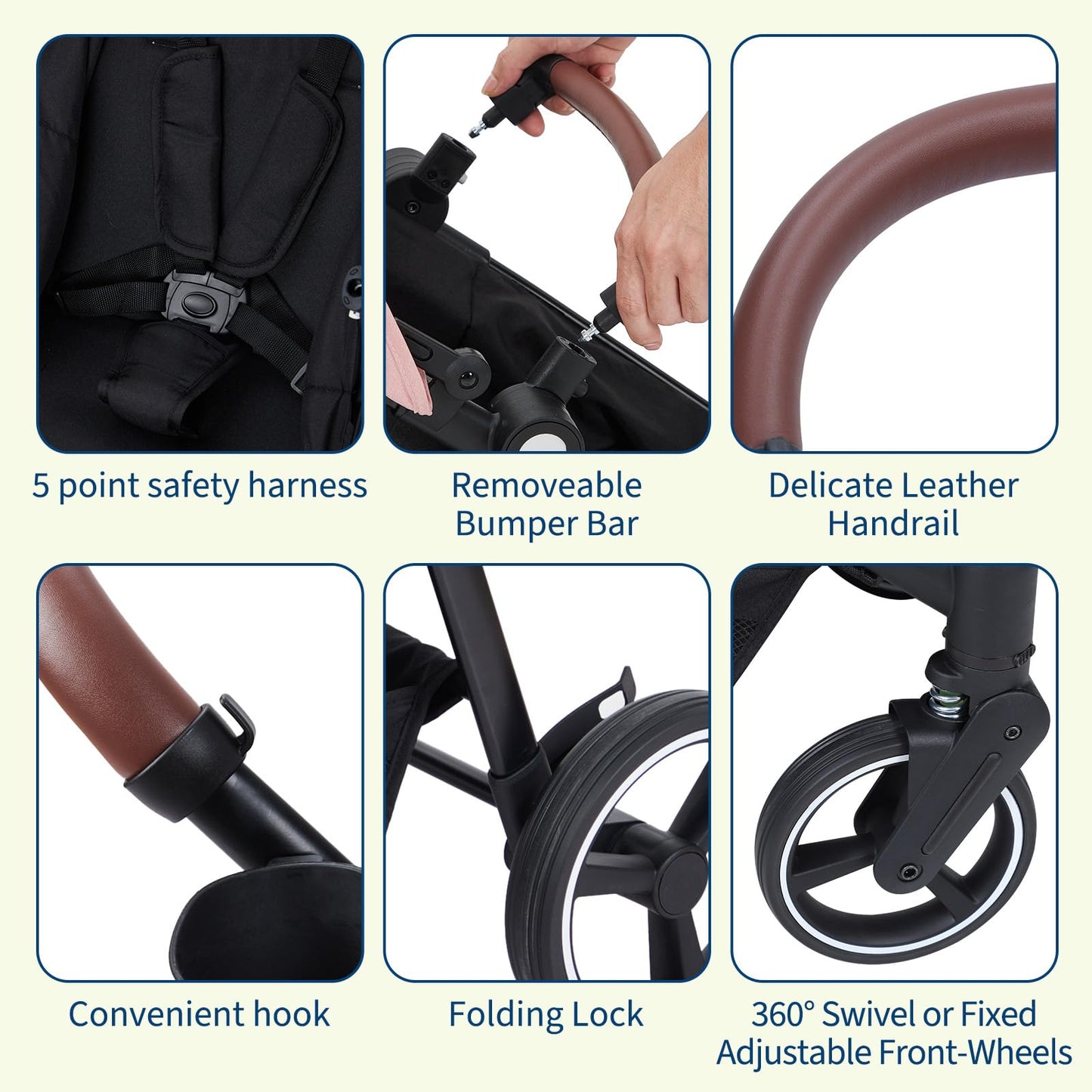 Double tandem stroller for newborn and toddler by My Store, foldable twin pushchair with reversible seats, safety harness, and adjustable canopy.
