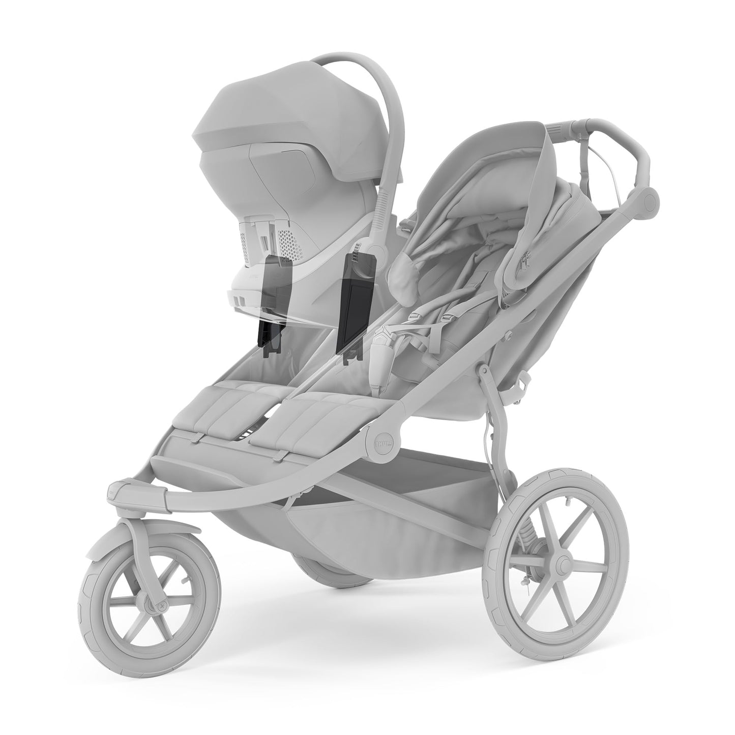 Thule Urban Glide 3 Double All-Terrain Stroller Lightweight With Air-Filled Tires And Suspension