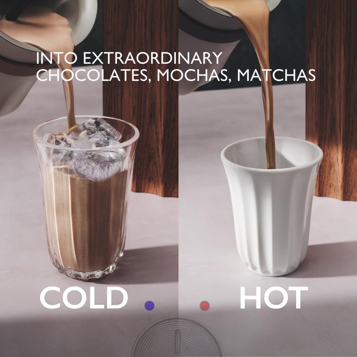 Hotel Chocolat The Velvetiser Hot Chocolate Machine System, Pebble Edition - View 5
