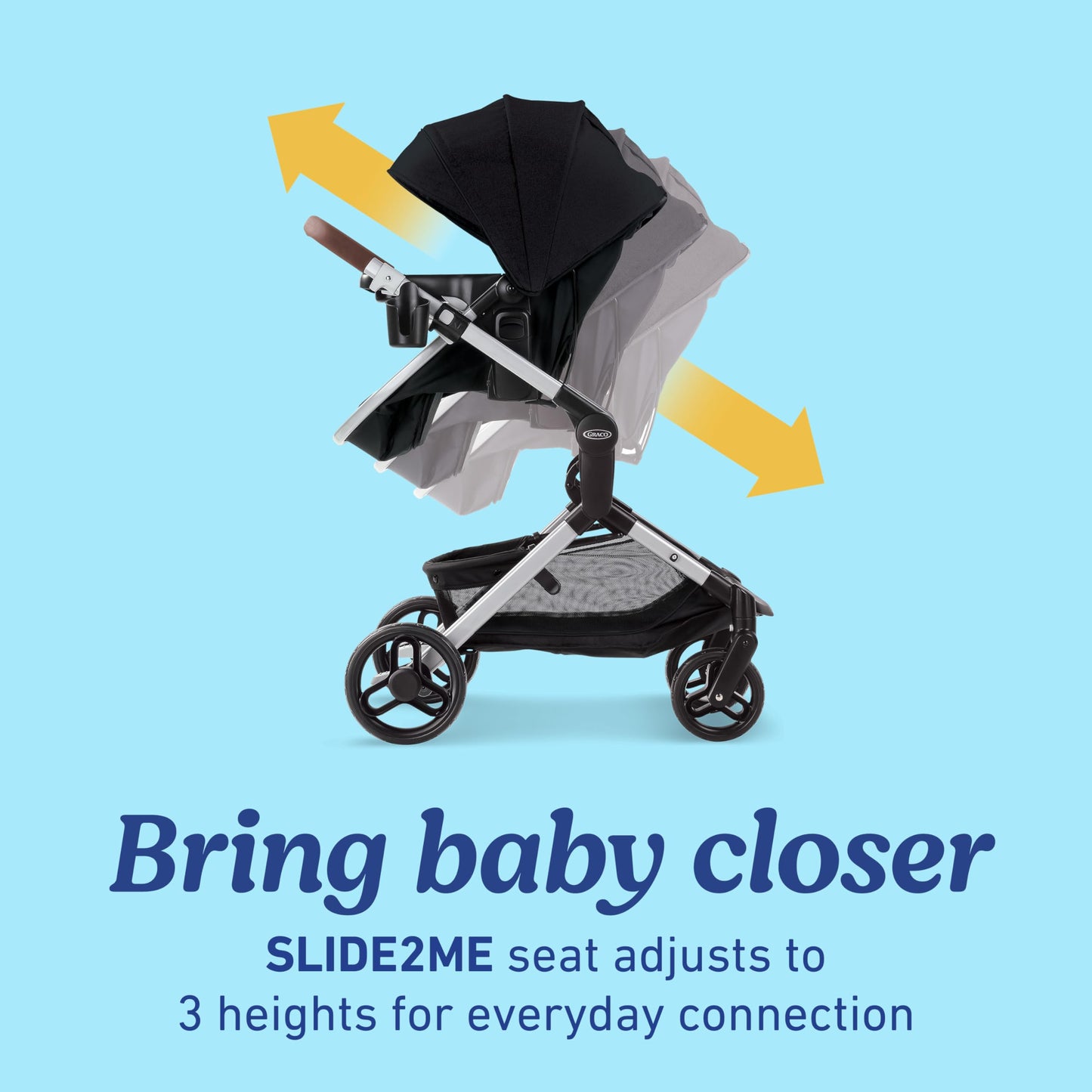 My Store Graco Modes Nest 3-in-1 travel system with SnugRide Turn & Slide car seat and stroller, rear-facing infant to toddler conversion