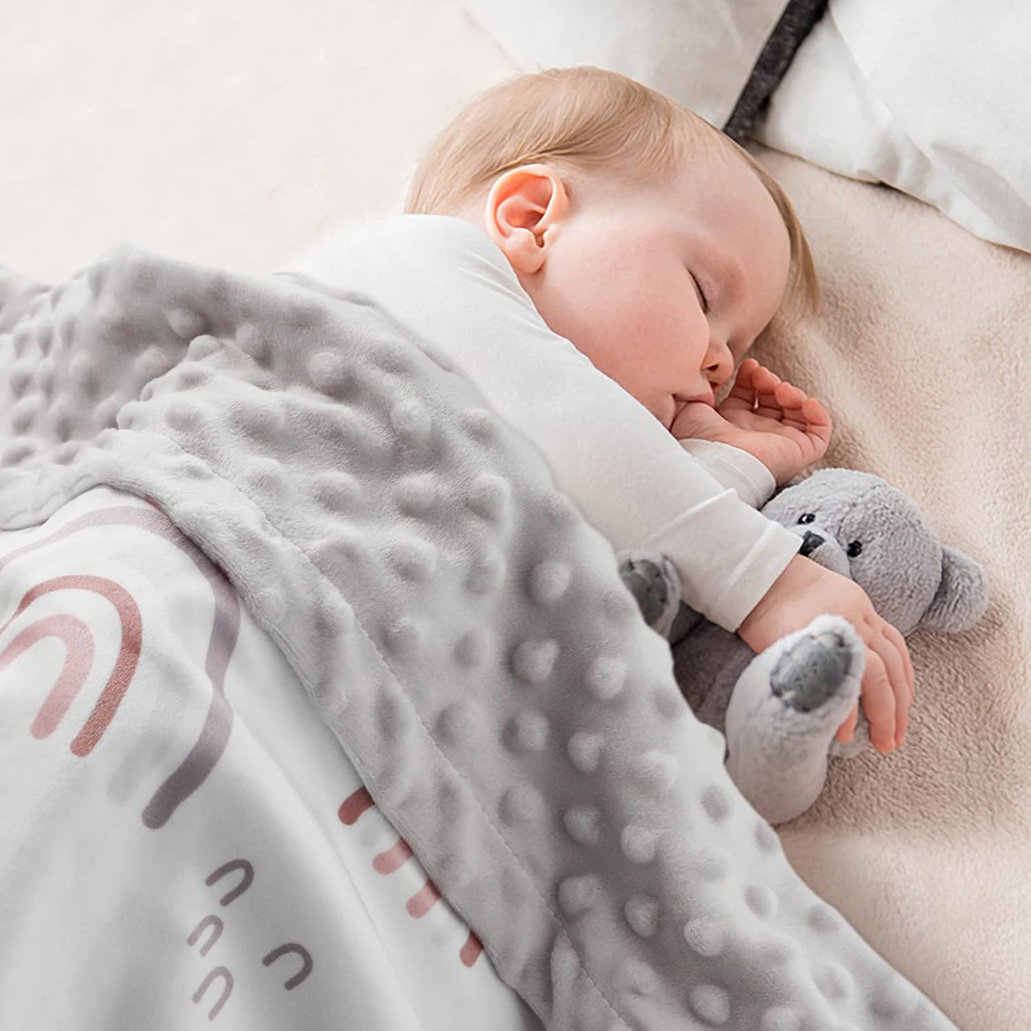TZ05 Super Soft Minky Nursery Blanket Newborn Unisex 76.2 x 101.6 cm