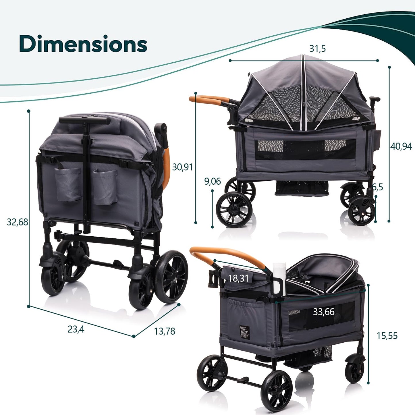 Wagon Stroller For Two All Terrain Travel
