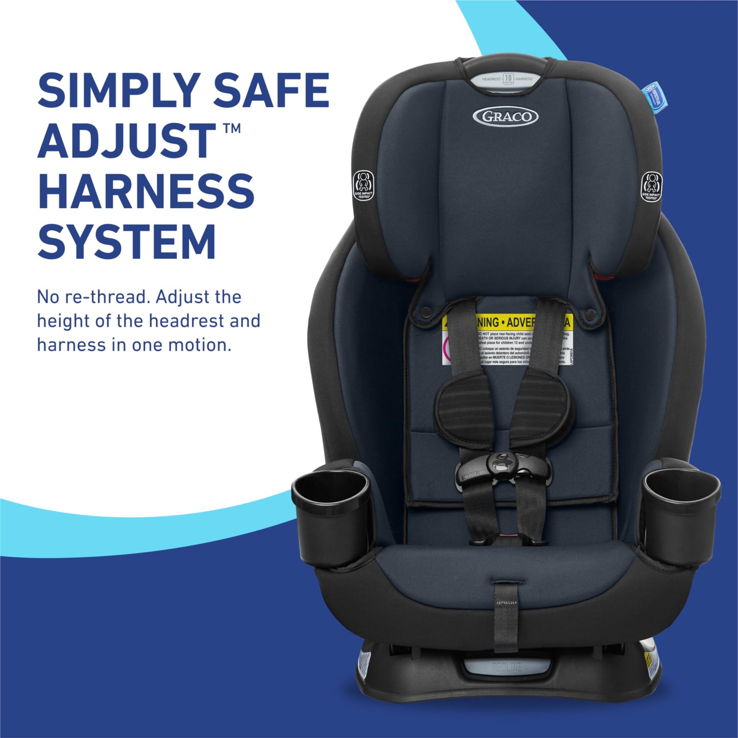 Graco TriRide 3in1 Car Seat Kipling Rear Facing to Booster With Adjustable Headrest