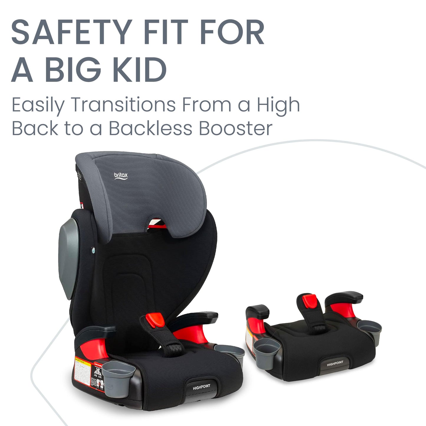 Britax Skyline Belt Positioning Booster Car Seat 2 Stage Design For Growing Kids Dusk Color