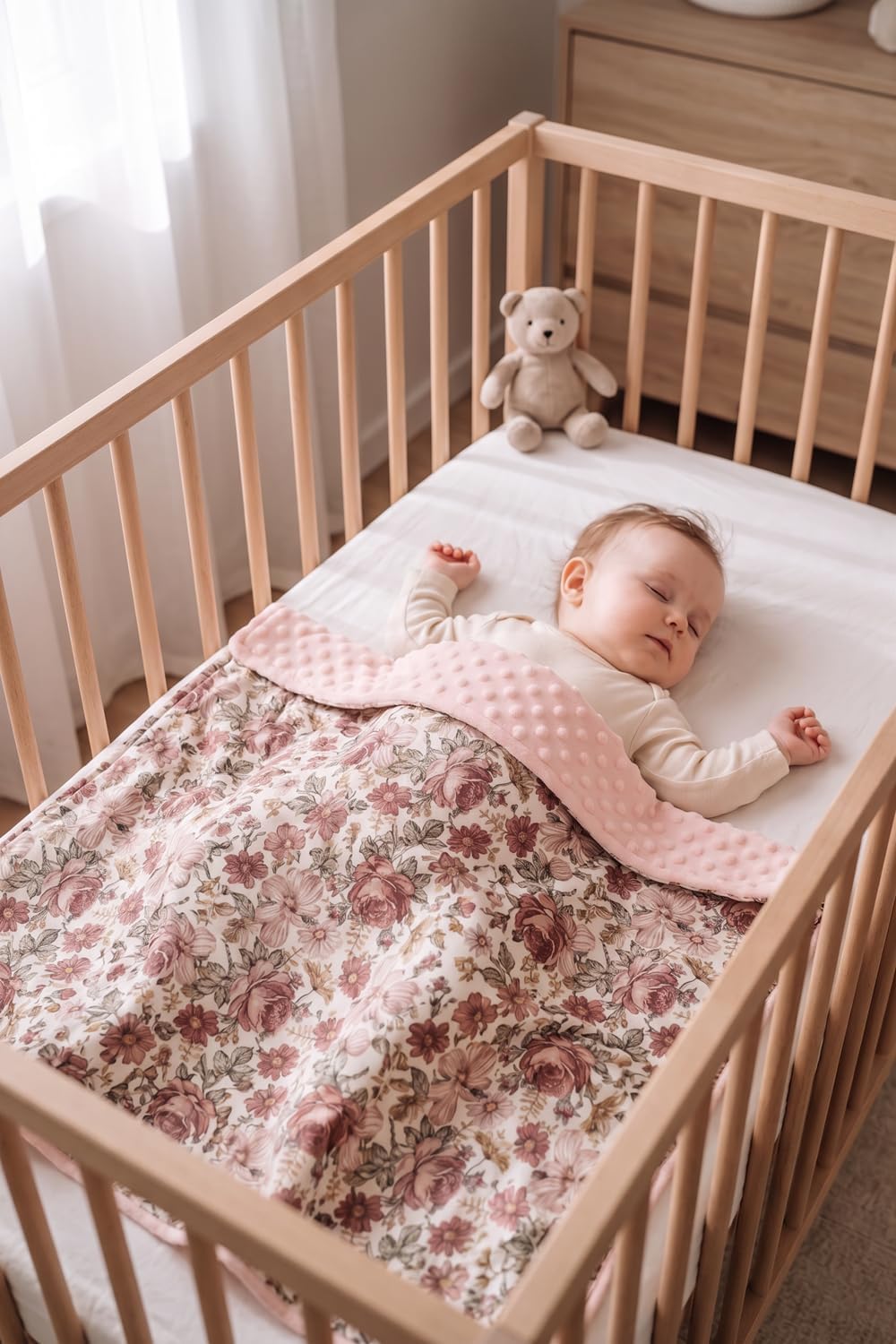 MSB313 Super Soft Minky Nursery Blanket Newborn Unisex 76.2 x 101.6 cm