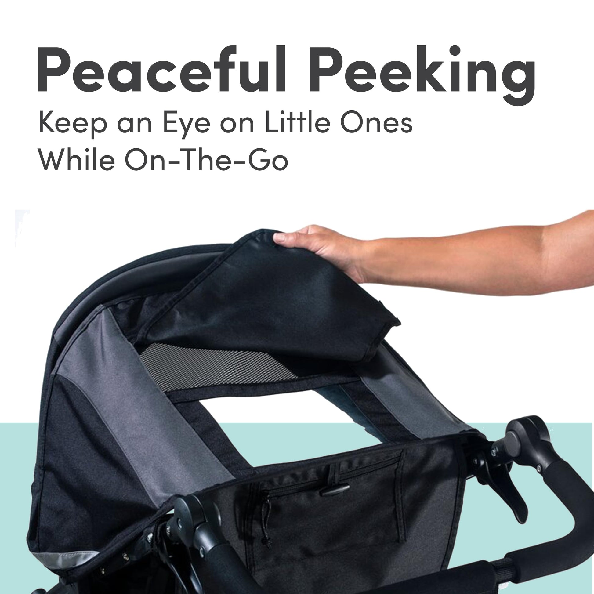 My Store BOB Revolution Flex 3.0 Duallie jogging stroller in graphite black with adjustable handlebars and large wheels for smooth rides.