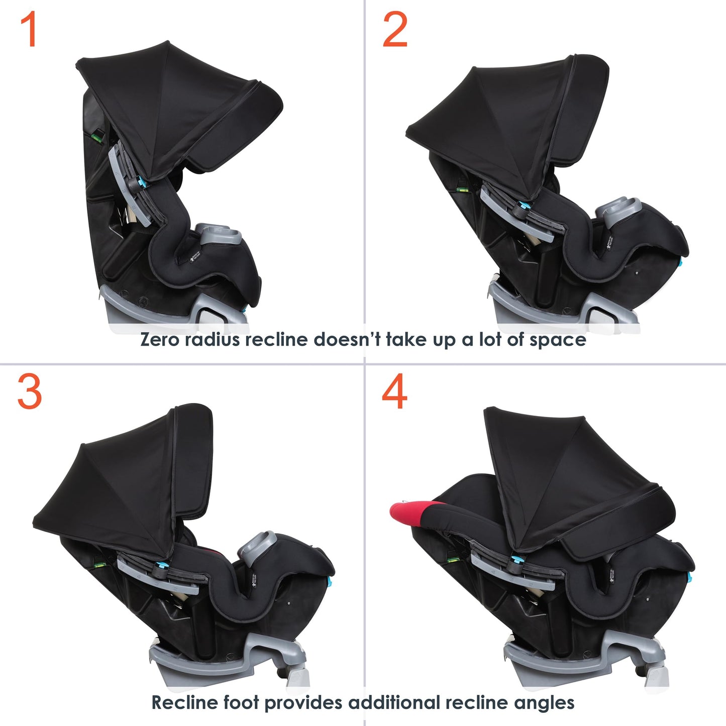 Baby Trend Cover Me 4 In 1 Convertible Car Seat Built In Canopy