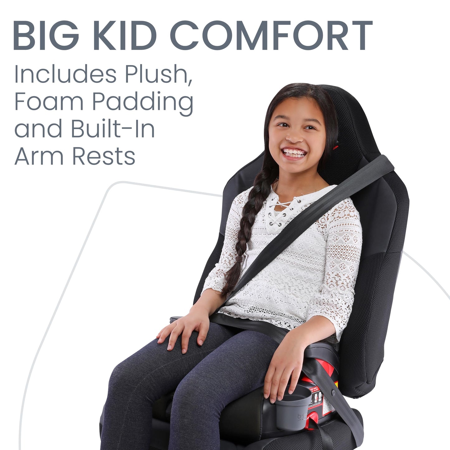 Britax Skyline Belt Positioning Booster Car Seat 2 Stage Design For Growing Kids Dusk Color