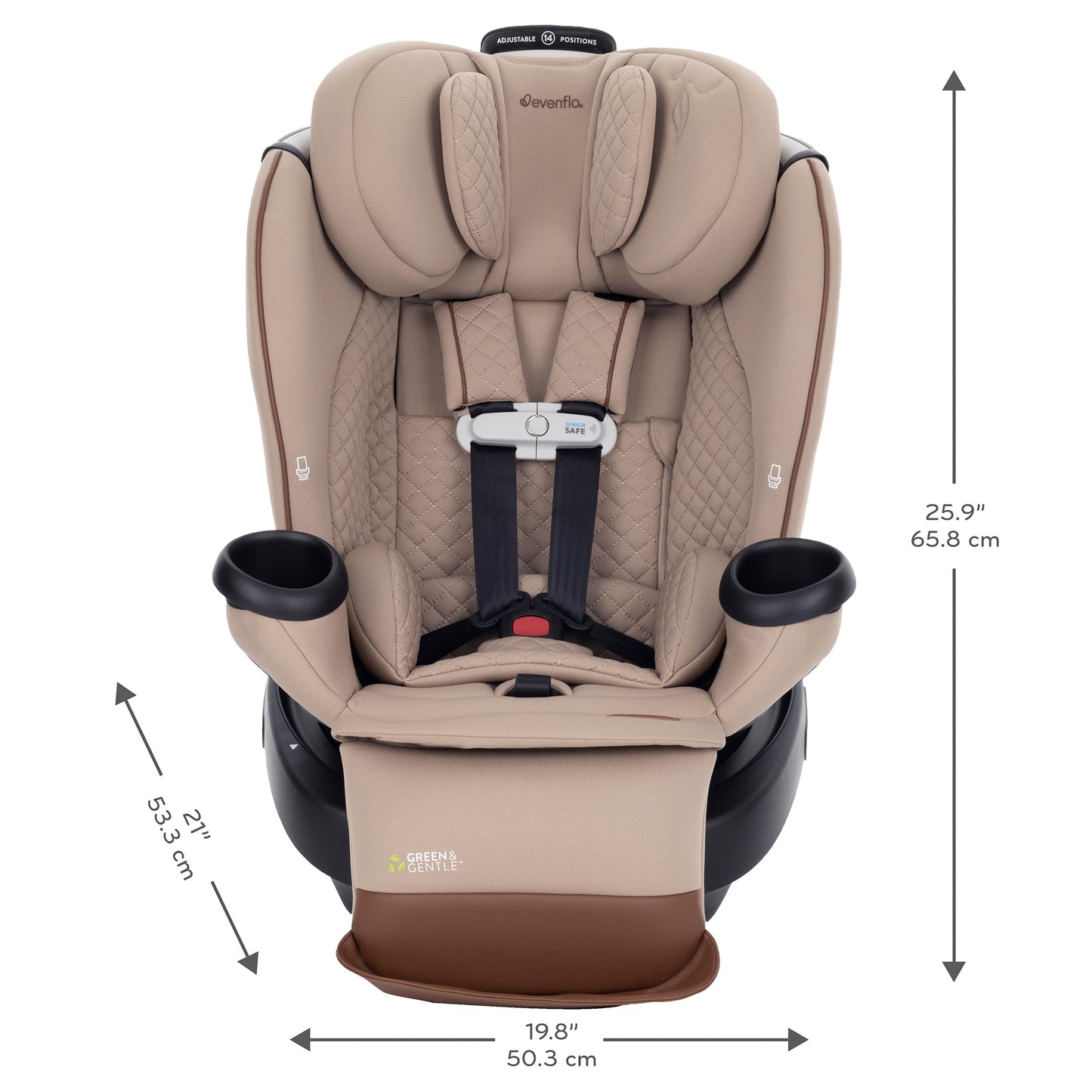 Evenflo Revolve360 Extend Rotational All In One Convertible Car Seat with 360 Degree Rotation and Extended Rear Facing