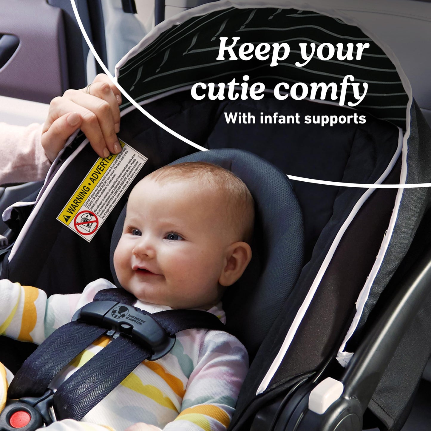 Graco SnugRide Lite LX Infant Car Seat Lightweight Rear Facing For Babies 4 To 30 Lb With Four Position Base LATCH