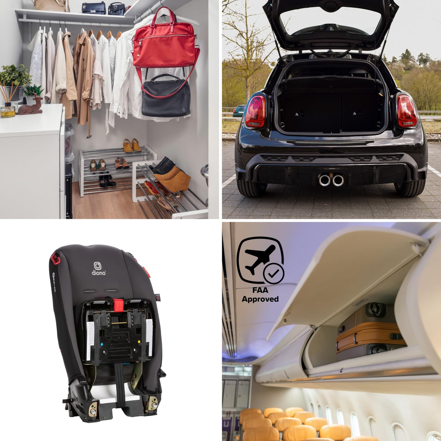 Diono Radian 3R Convertible Car Seat All In One Slim Fit 3 Across