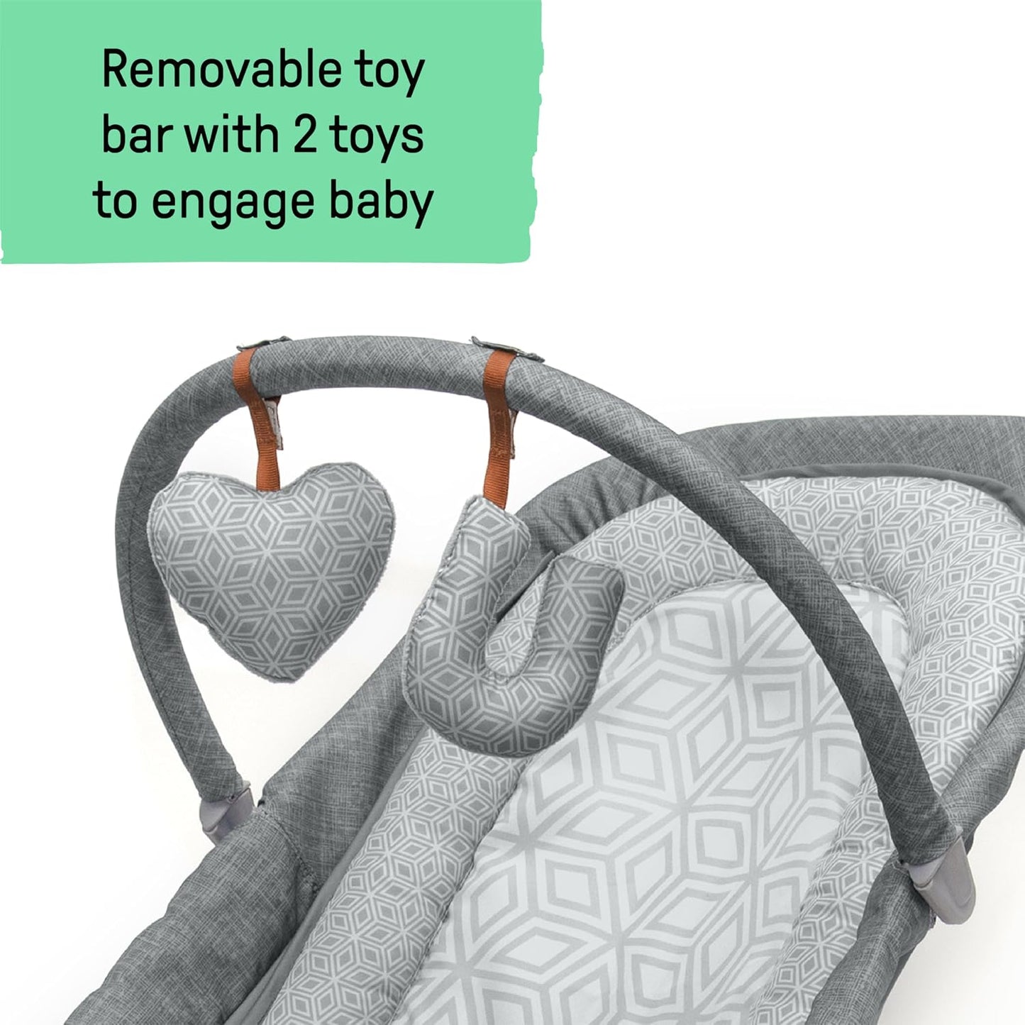 2-in-1 Baby Bouncer & Rocker Duo with Soothing Vibrations