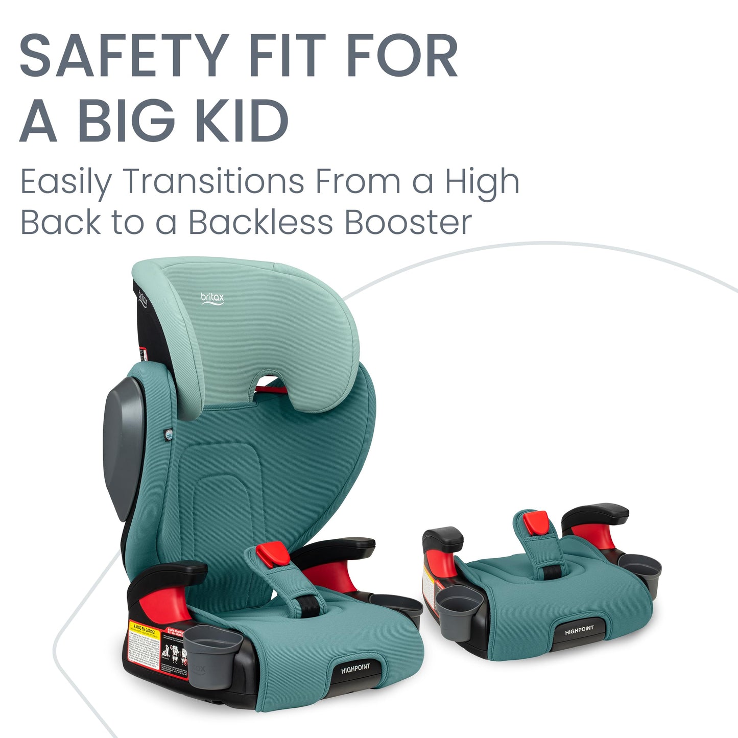 Britax Skyline Belt Positioning Booster Car Seat 2 Stage Design For Growing Kids Dusk Color