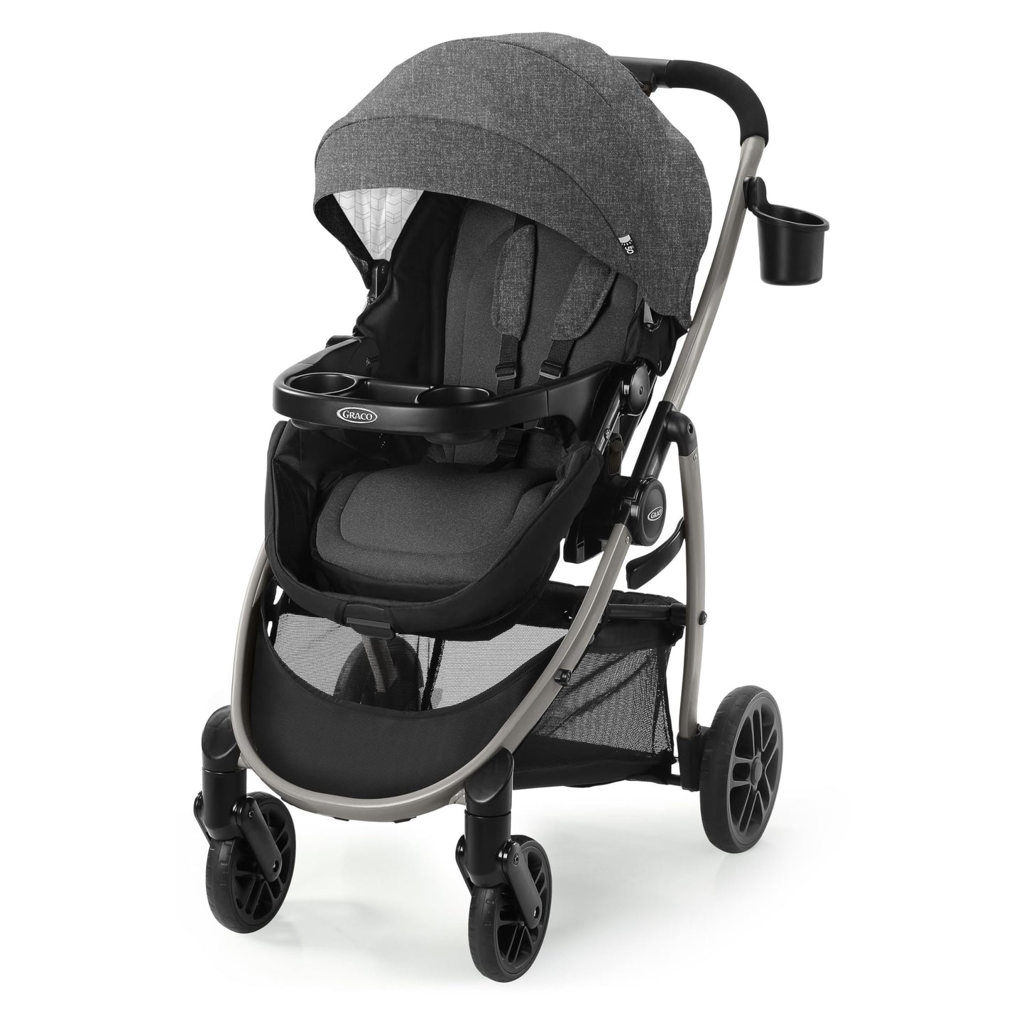 My Store Graco Modes Pramette travel system with infant car seat and toddler stroller, including SnugRide 35 car seat, Ellington color