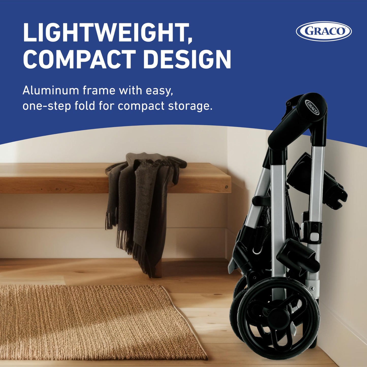 Graco Modes Nest travel system with adjustable stroller and SnugRide DLX infant car seat in a stroller setup.