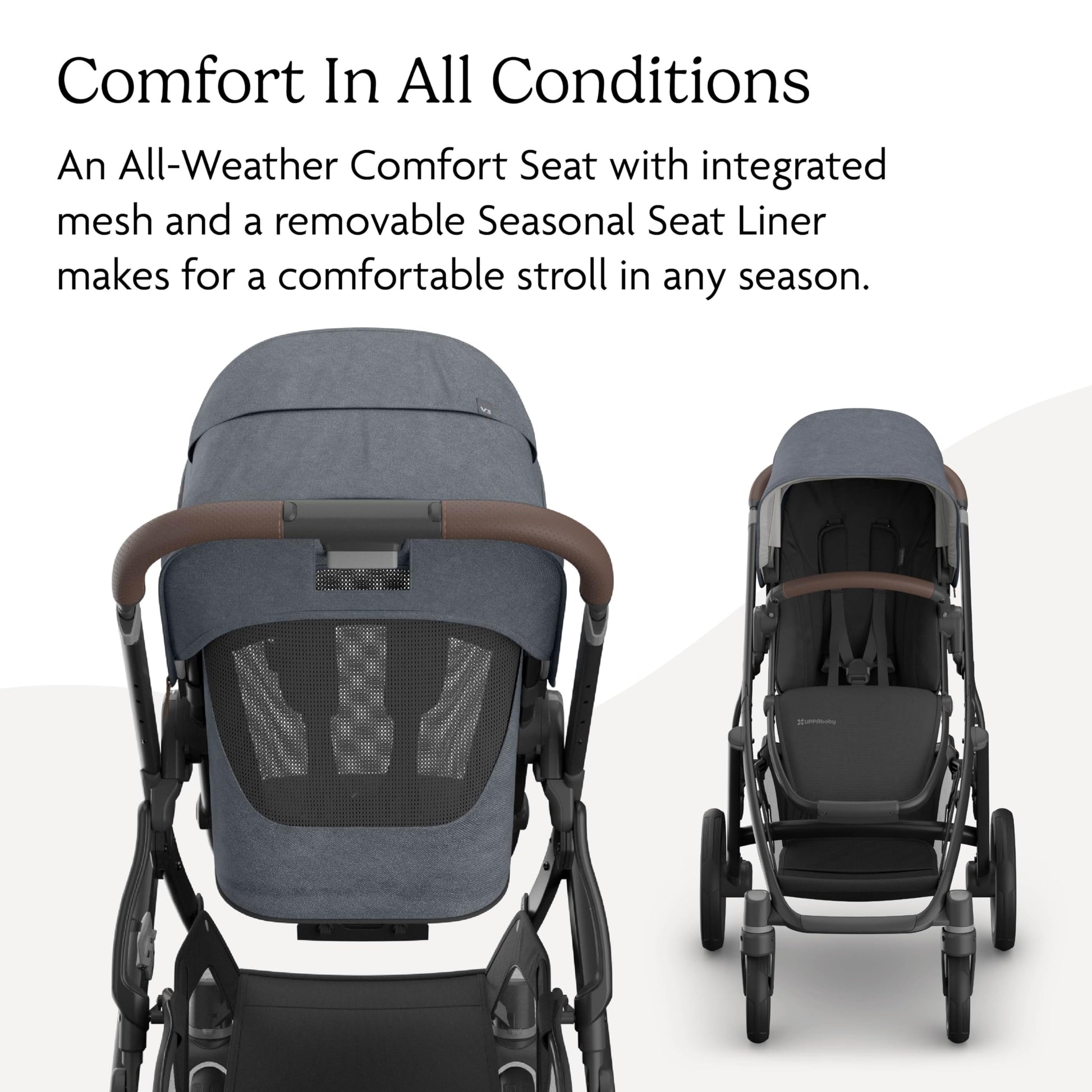 UPPAbaby Vista V3 convertible stroller for baby and toddler, charcoal frame, all-wheel suspension, XL basket, multiple configurations.