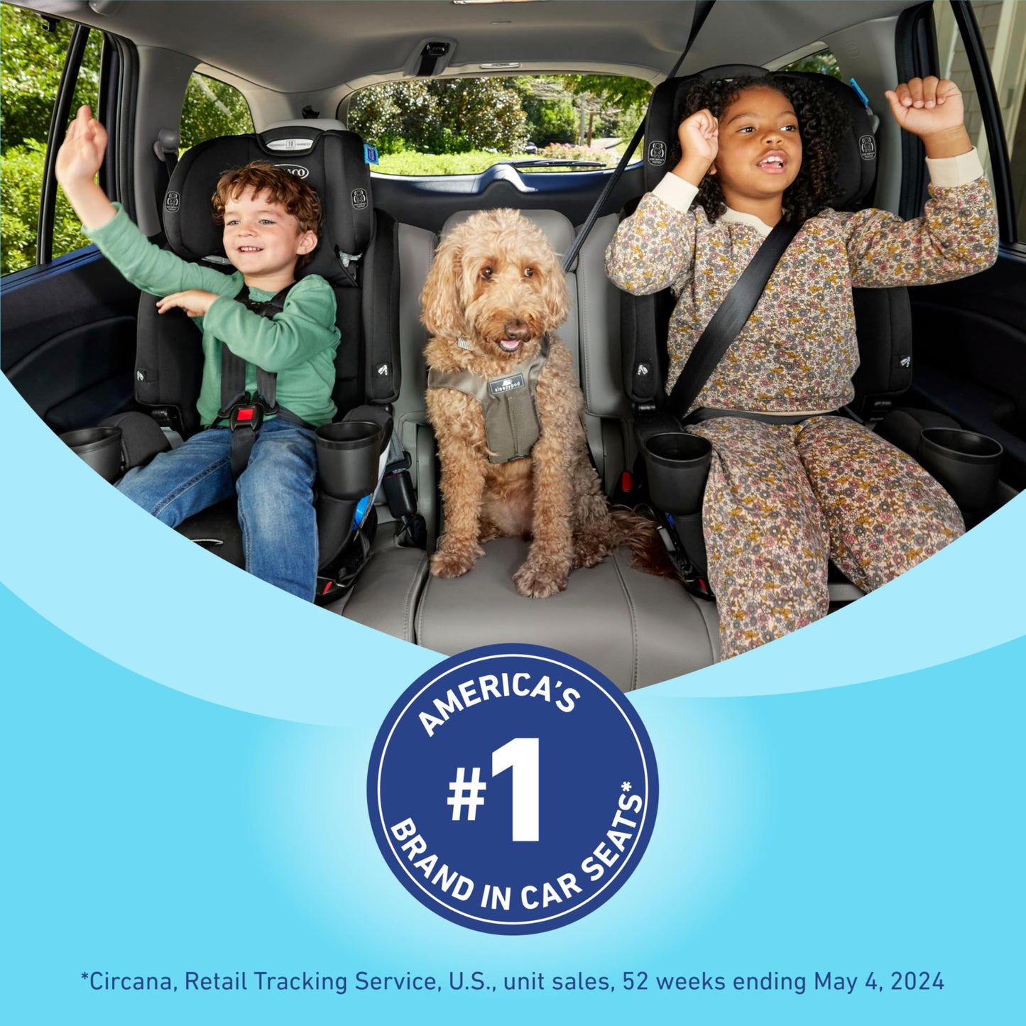 Graco Slimfit 3 In 1 Convertible Car Seat Ultra Space Saving Design For Rear And Forward Facing