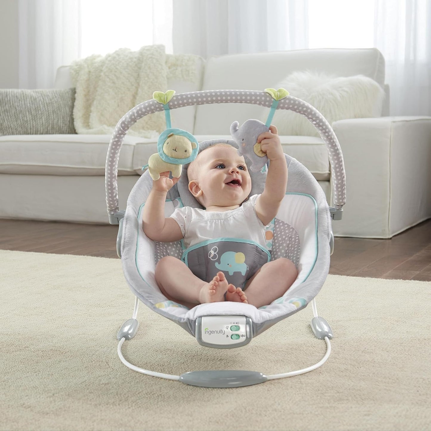Baby Bouncer Infant Seat with Soothing Vibrations