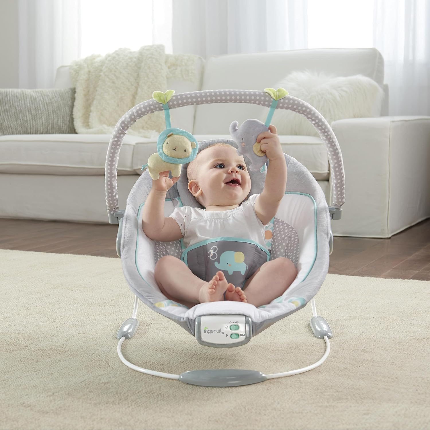 Baby Bouncer Infant Seat with Soothing Vibrations