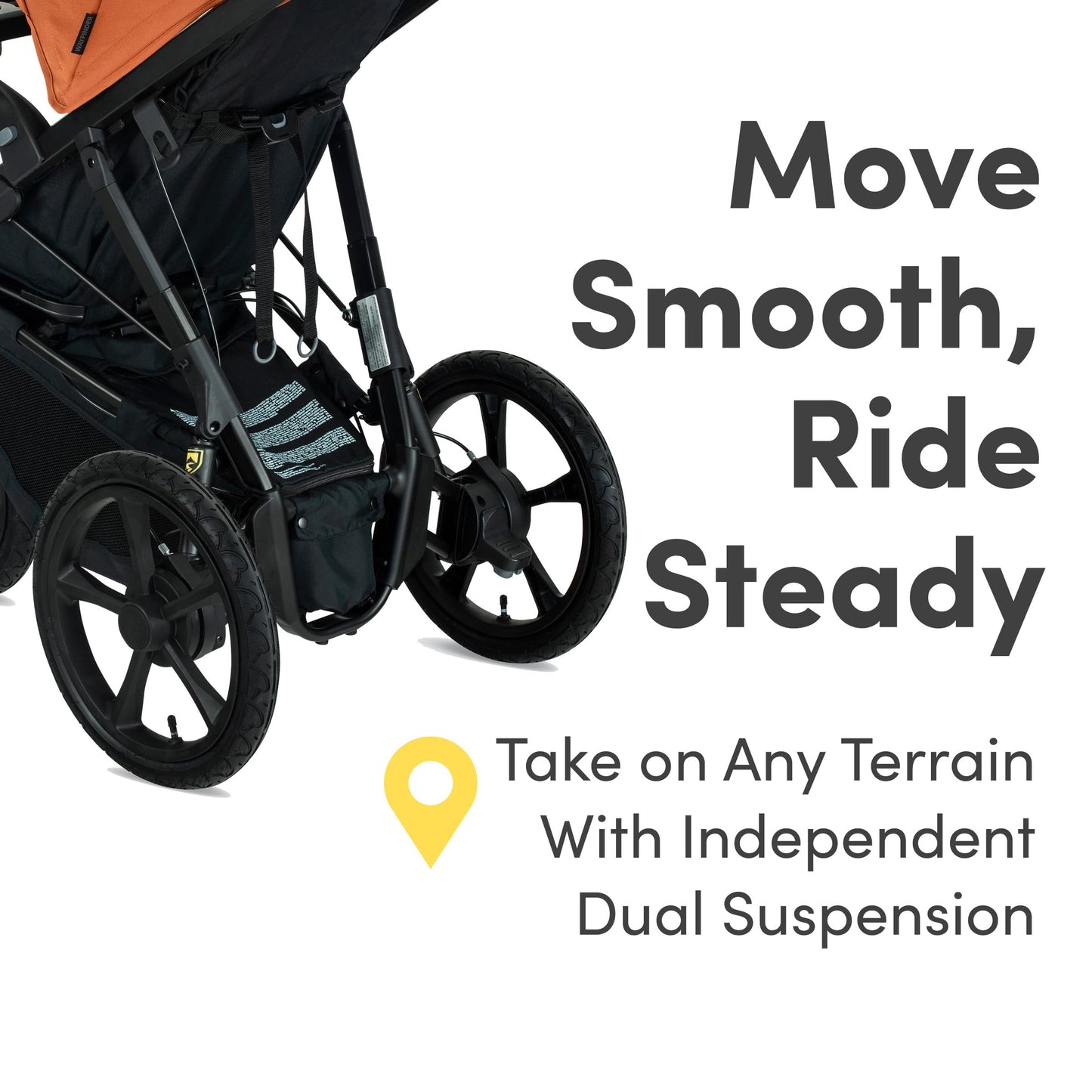 Wayfinder Jogging Stroller With Independent Dual Suspension