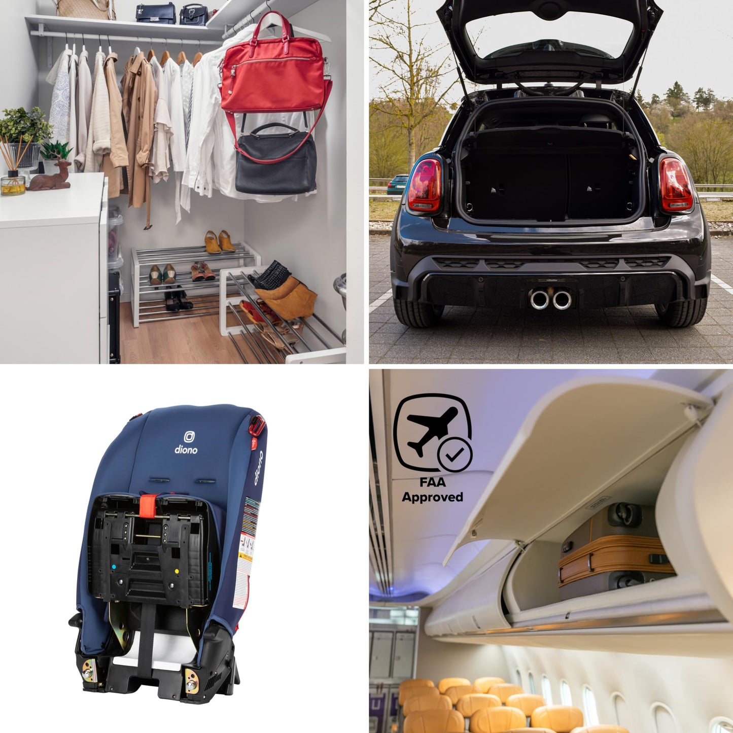 Diono Radian 3R Convertible Car Seat All In One Slim Fit 3 Across