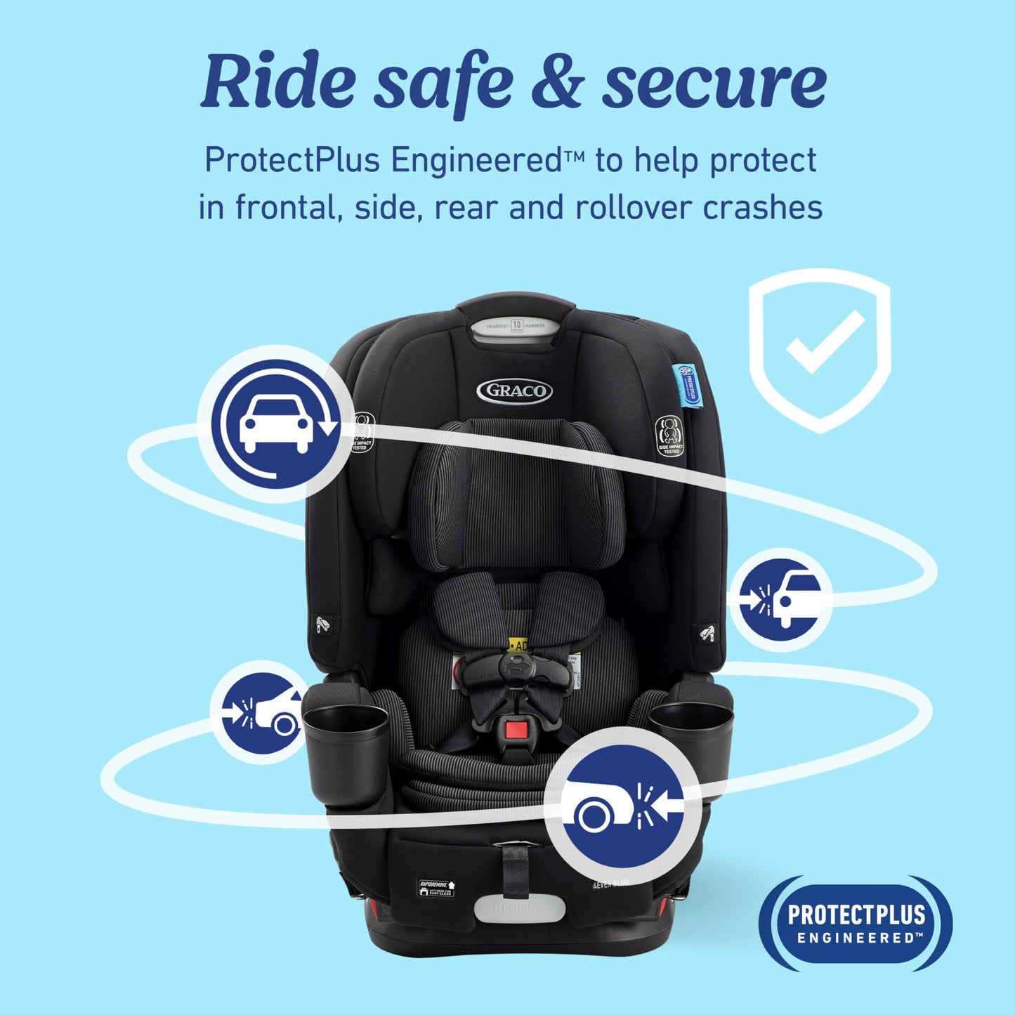 Graco 4Ever DLX 4in1 Car Seat 10 Years Of Use From Infant To Toddler For Safe AllInOne Growth