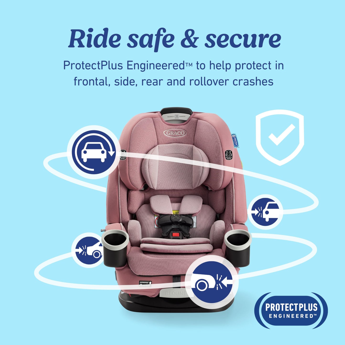 Graco 4Ever DLX 4in1 Car Seat 10 Years Of Use From Infant To Toddler For Safe AllInOne Growth