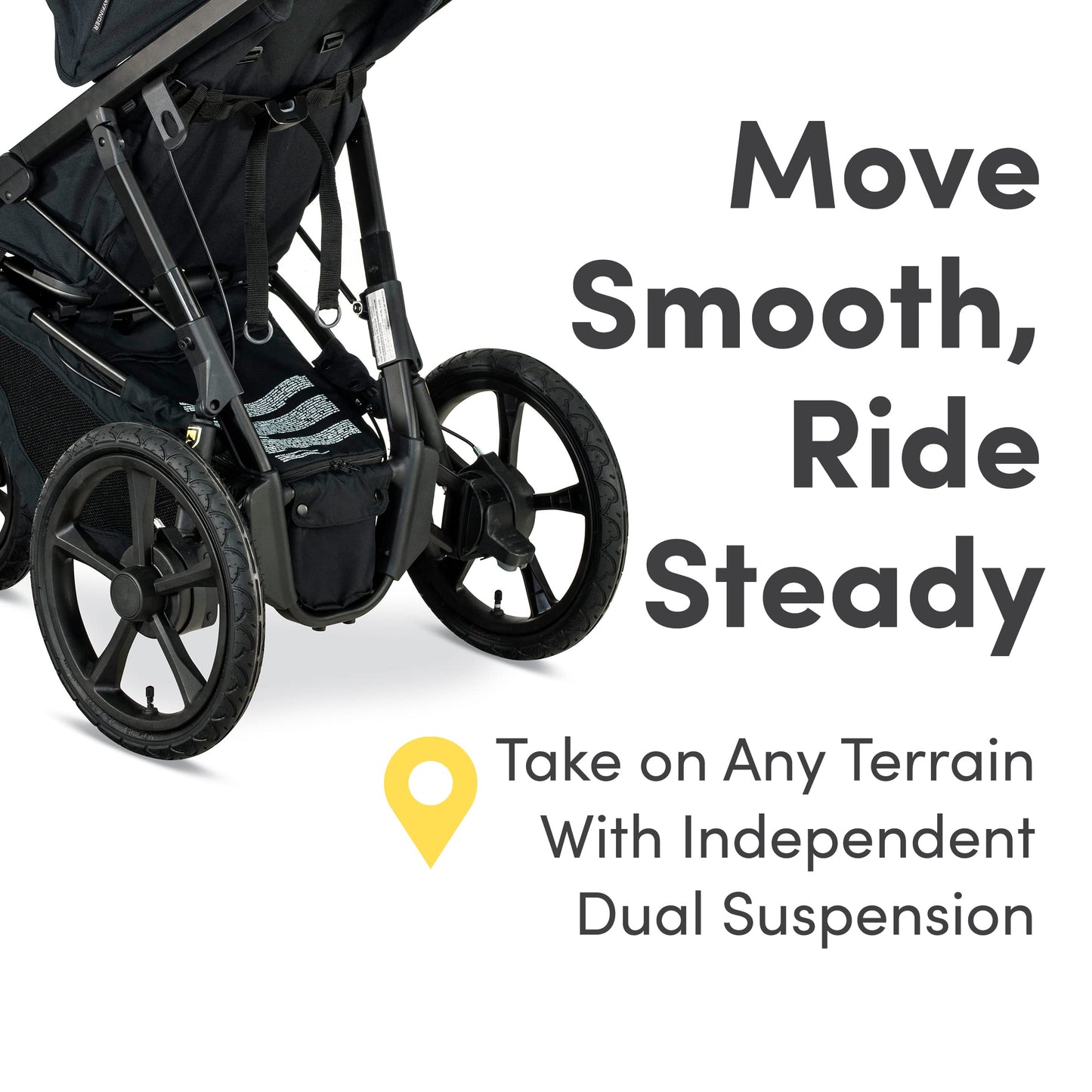 Wayfinder Jogging Stroller With Independent Dual Suspension