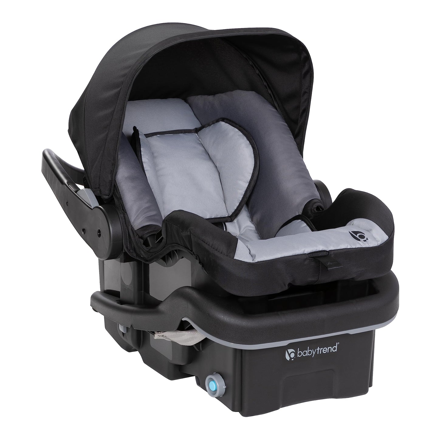 Baby Trend Passport Switch 6-in-1 stroller travel system with EZ-Lift infant car seat in Dash Black, featuring adjustable modes and sleek design.
