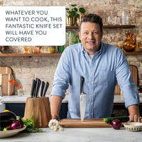 Tefal Jamie Oliver 3-Piece Kitchen Knife Set, Chef, Utility, Paring thumbnail 5