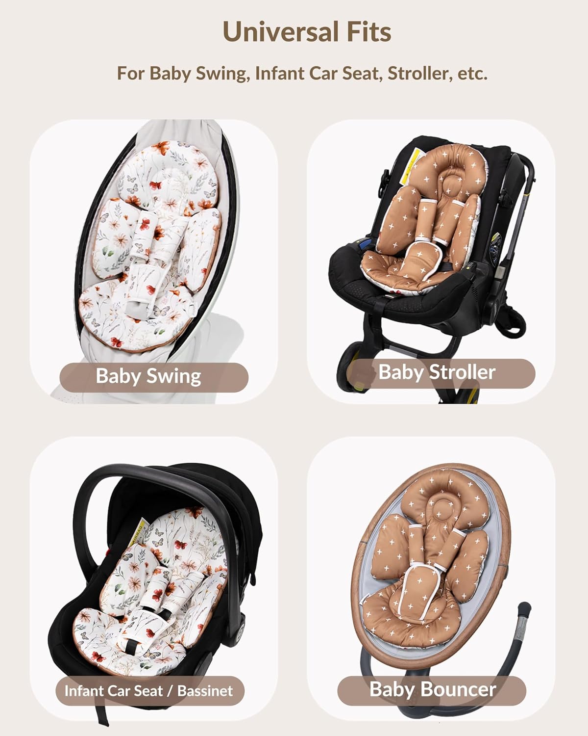 WUY-02B Newborn Infant Car Seat and Swing Insert Head Body Support