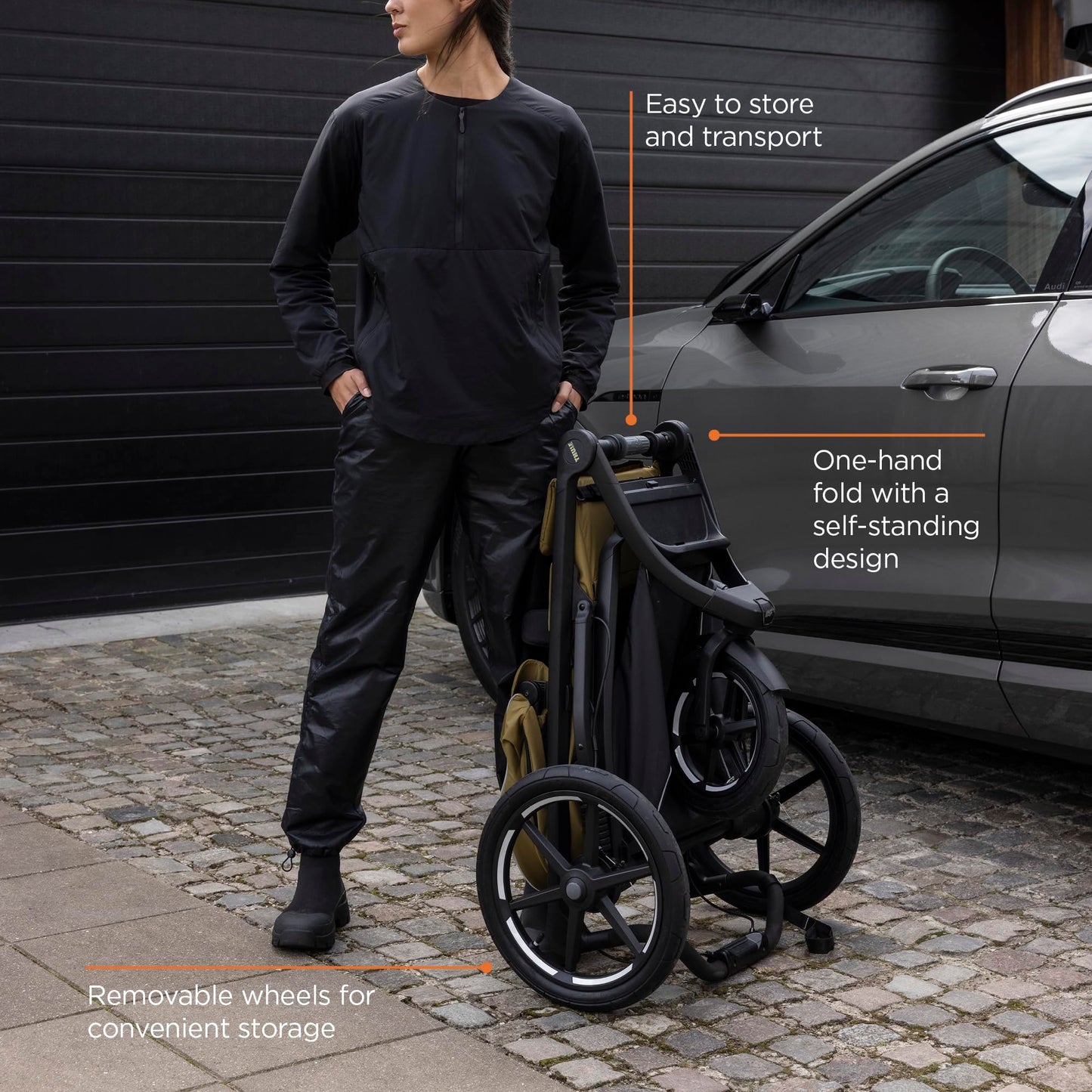 Thule Urban Glide 3 Double All-Terrain Stroller Lightweight With Air-Filled Tires And Suspension