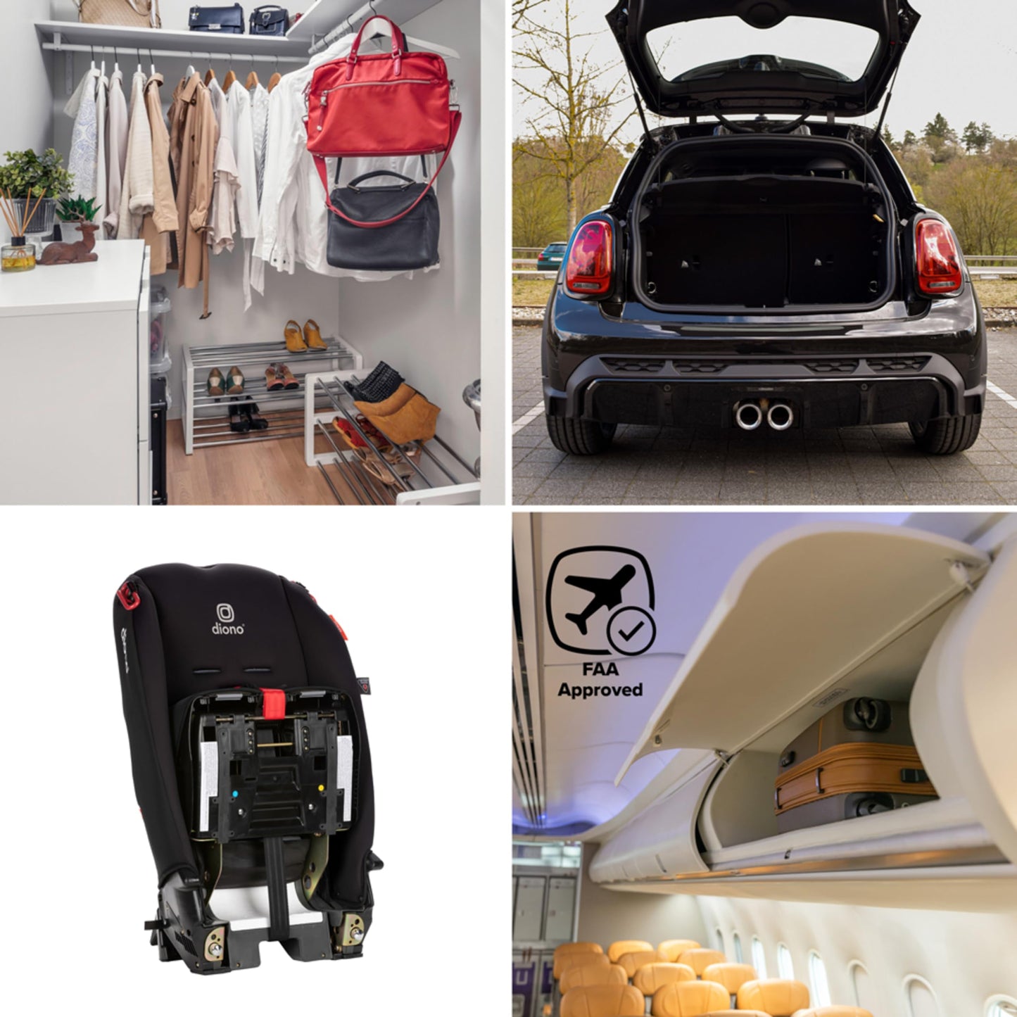 Diono Radian 3R Convertible Car Seat All In One Slim Fit 3 Across