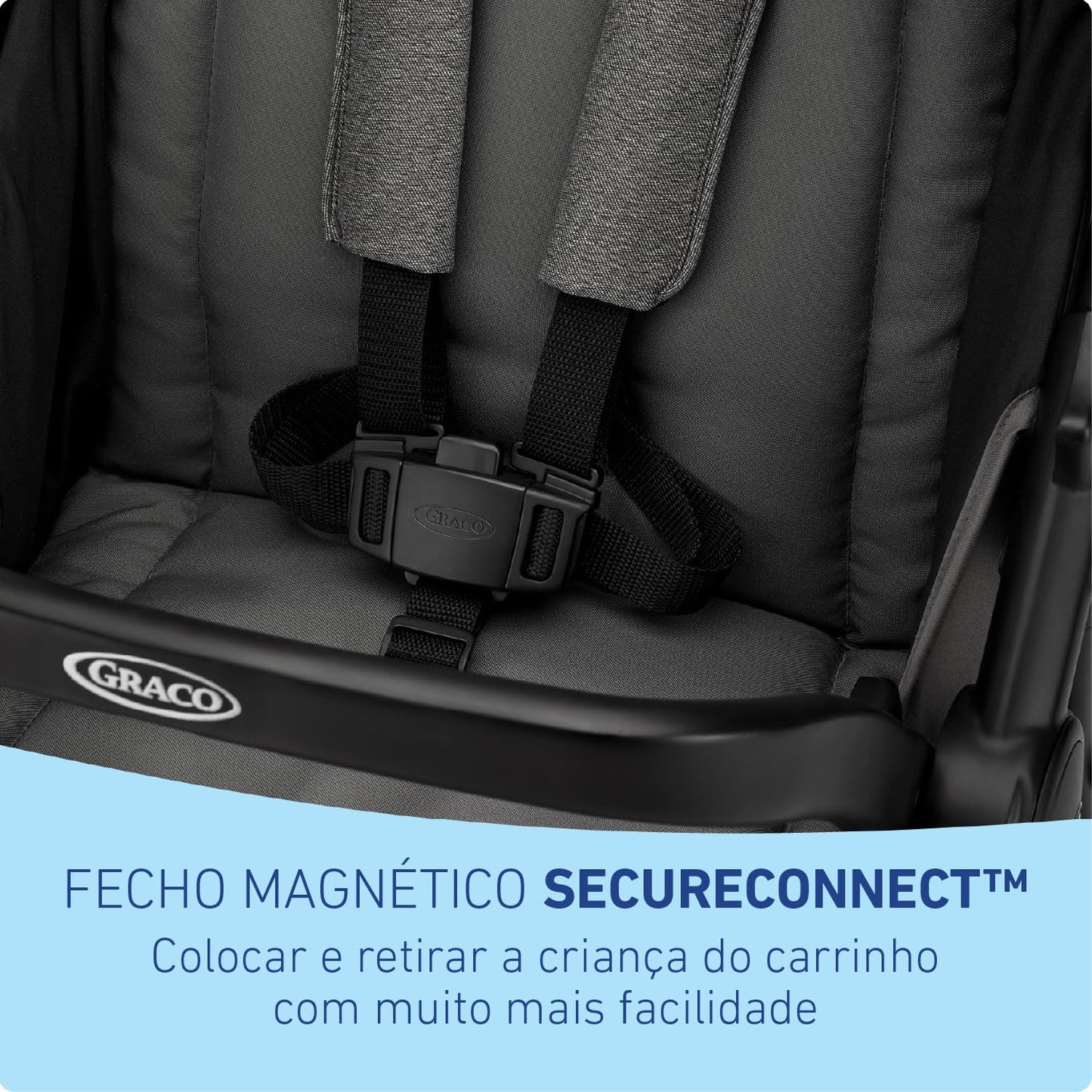 My Store Graco Outpace LX all-terrain 3-wheel baby stroller with rubber tires, one-hand fold, in-seat suspension, suitable for travel system