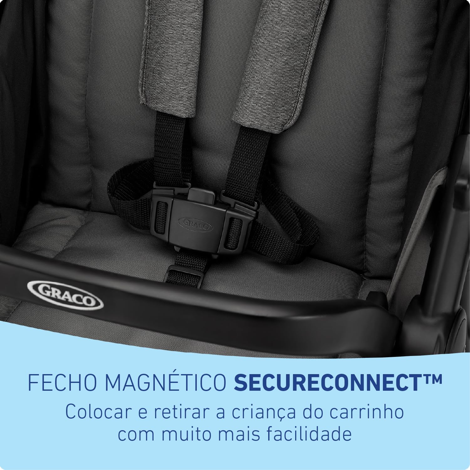 My Store Graco Outpace LX all-terrain 3-wheel baby stroller with rubber tires, one-hand fold, in-seat suspension, suitable for travel system