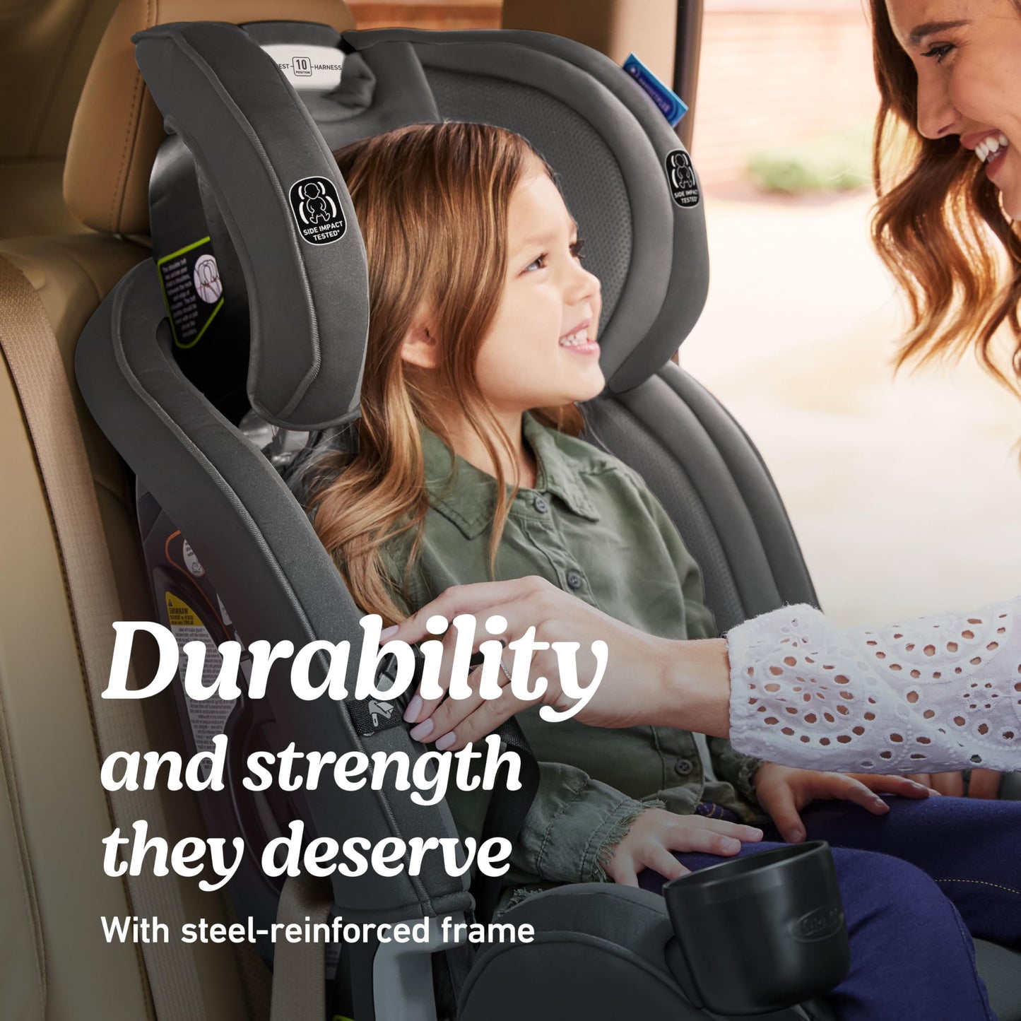 Graco Slimfit 3 In 1 Convertible Car Seat Ultra Space Saving Design For Rear And Forward Facing