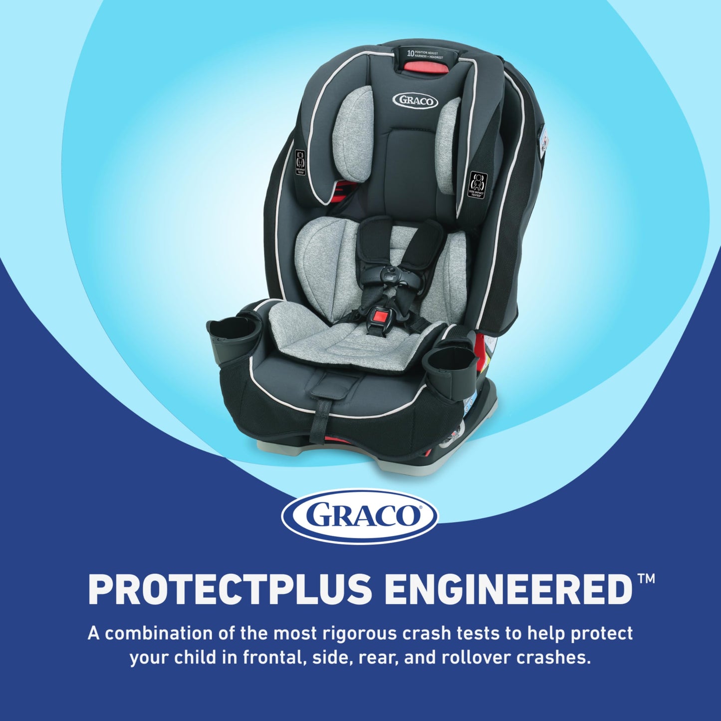 Graco Slimfit 3 In 1 Convertible Car Seat Ultra Space Saving Design For Rear And Forward Facing