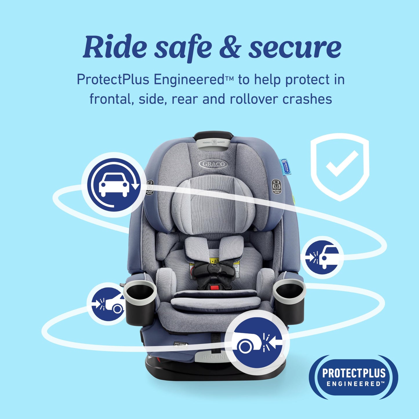 Graco 4Ever DLX 4in1 Car Seat 10 Years Of Use From Infant To Toddler For Safe AllInOne Growth